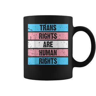 Trans Rights Are Human Rights Lgbt Flag Gay Pride Month Coffee Mug | Mazezy