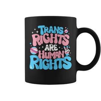 Trans Rights Are Human Rights Lgbtq Pride Transgender Coffee Mug | Mazezy