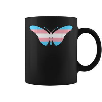 Transgender Butterfly Trans Pride Flag Ftm Mtf Insect Lovers Coffee Mug | Mazezy