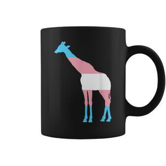 Transgender Flag Ftm Mtf Trans Pride Giraffe Lover Coffee Mug | Mazezy