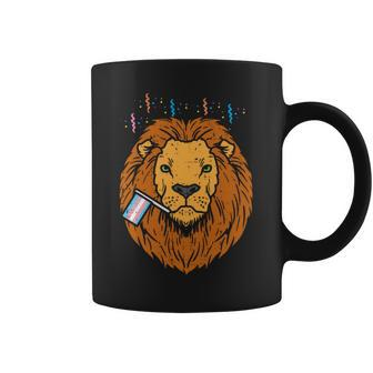 Transgender Flag Lion Lgbt Trans Pride Stuff Animal Coffee Mug | Mazezy DE