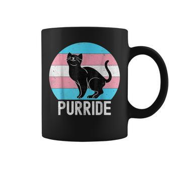 Transgender Flag Trans Pride Ftm Mtf Cat Lover Coffee Mug | Mazezy