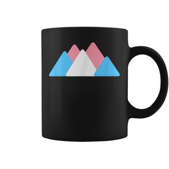 Transgender Pride Mountains Lgbtq Minimalist Trans Ftm Mtf Coffee Mug | Mazezy