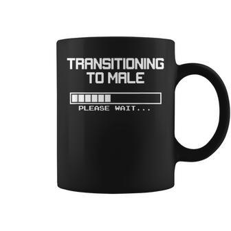 Transitioning To Male Please Wait Ftm Trans Coffee Mug | Mazezy