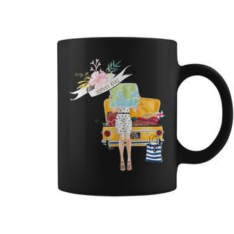 Travel Bug Women's Watercolor T Coffee Mug | Mazezy