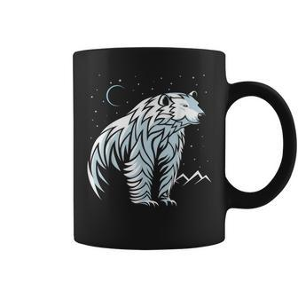 Tribal Polar Bear Tattoo Style Coffee Mug | Mazezy