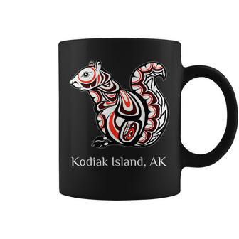 Tribal Squirrel Kodiak Island Alaska Pnw Native American Coffee Mug | Mazezy