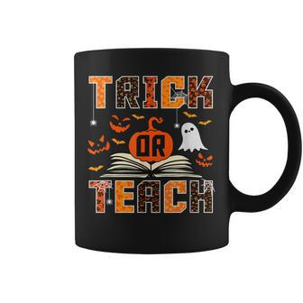 Trick Or Teach Retro Halloween Teacher Costume Coffee Mug | Mazezy
