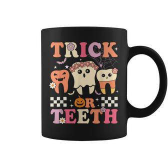 Trick Or Th Dental Treat Dentist Assistant Halloween Coffee Mug - Monsterry CA