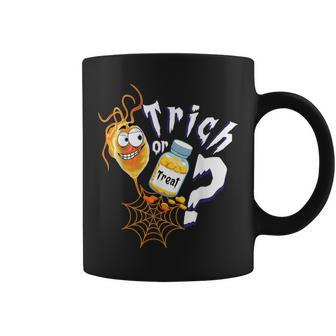Trick Or Treat Microbiology Halloween Medical Lab Science Coffee Mug - Monsterry