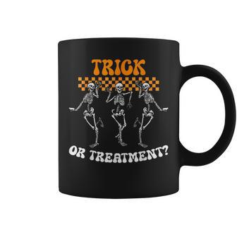 Trick Or Treatment Physical Therapy Skeleton Pt Halloween Coffee Mug - Monsterry DE
