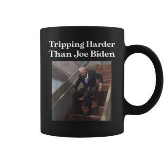 Tripping Harder Than Joe Biden Coffee Mug - Monsterry