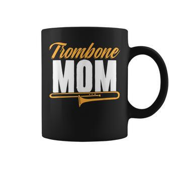 Trombone Mom Marching Band Musical Instrument Mother's Day Coffee Mug | Mazezy