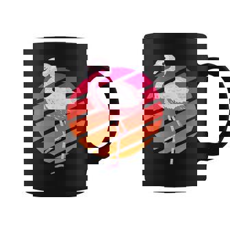 Tropical Vibrant Paradise Men And Flamingo Coffee Mug - Monsterry