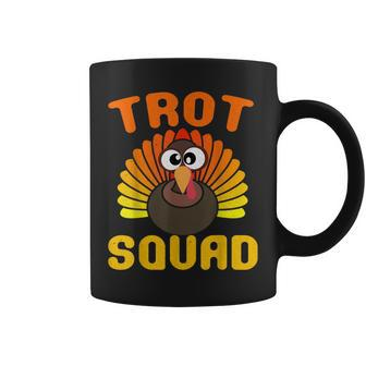 Trot Squad Turkey Face Thanksgiving Idea Coffee Mug | Mazezy