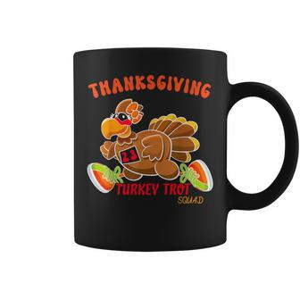 Trot Squad Turkey Family Thanksgiving 2023 Running Marathon Coffee Mug | Mazezy