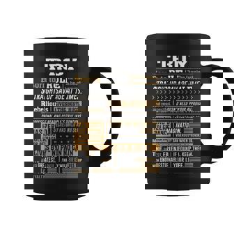 Troy Name Gift Troy Born To Rule Coffee Mug - Seseable