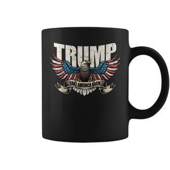 Trump 2024 Flag Take America Back Donald Trump Coffee Mug - Seseable