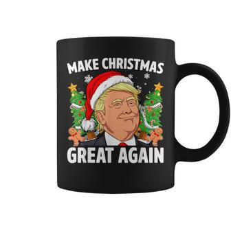Trump Make Christmas Great Again Ugly Christmas Sweaters Coffee Mug - Seseable