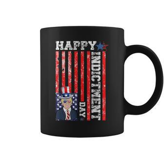 Trump Indictment Happy Indictment Day Usa Flag Funny Coffee Mug | Mazezy