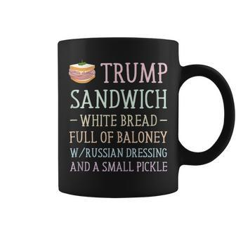 Trump Sandwich Sign Funny Antitrump Coffee Mug | Mazezy