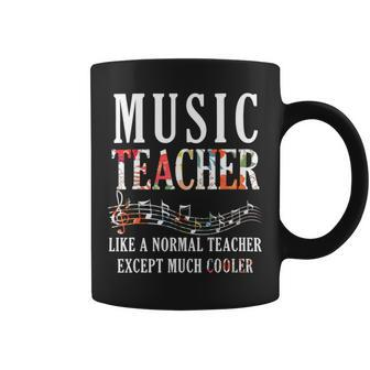 Tu Music Teacher Much Cooler Costume Flo Coffee Mug - Monsterry