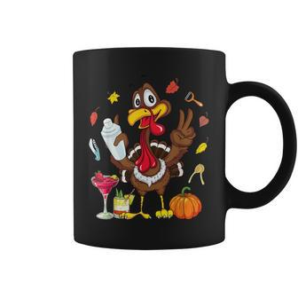 Turkey Cocktail Shaker Bartender Pumpkin Fall Thanksgiving Coffee Mug - Thegiftio UK