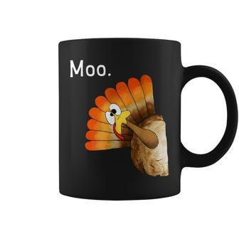 Turkey Moo Thanksgiving Coffee Mug - Monsterry