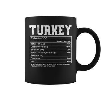 Turkey Nutritional Facts Thanksgiving Food Recipe Family Coffee Mug - Seseable