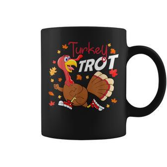 Turkey Trot Thanksgiving Running Fall Turkey Coffee Mug | Mazezy