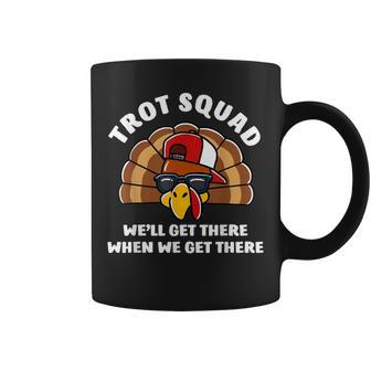 Turkey Trot Squad Family Running Costume Thanksgiving Coffee Mug - Seseable