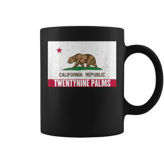 Twentynine Palms California Distressed Ca Republic Flag Coffee Mug | Mazezy