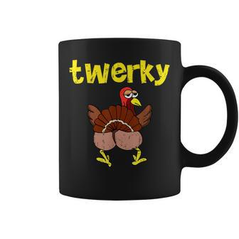 Twerky Thanksgiving 2023 Turkey Butt Twerk Dance Pun Coffee Mug | Mazezy