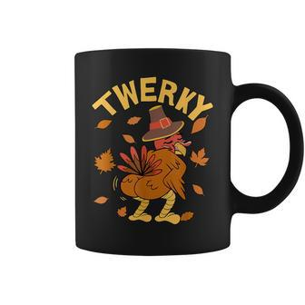 Twerky Thanksgiving Turkey Butt Twerk Dance Pun 2023 Coffee Mug | Mazezy