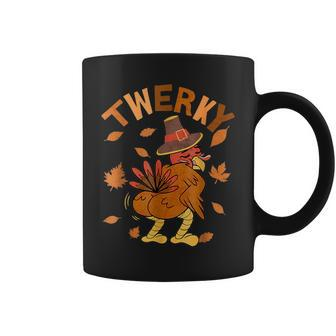 Twerky Thanksgiving Turkey Butt Twerk Dance Pun 2023 Coffee Mug - Seseable