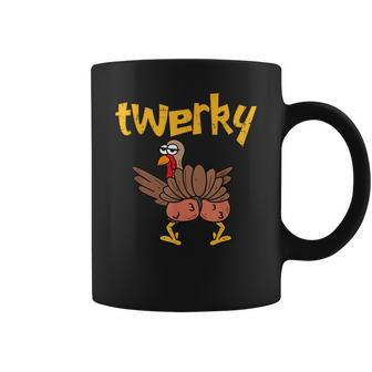 Twerky Turkey Butt Thanksgiving Twerk Dance Pun Coffee Mug | Mazezy