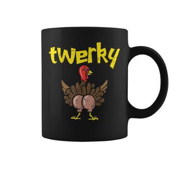 Twerky Turkey Butt Funny Thanksgiving Twerk Dance Pun Gift Gift For Women Coffee Mug - Thegiftio UK