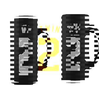 Twin 2 And Twin 1 Matching Adult & Kids Jersey Funny Coffee Mug | Mazezy
