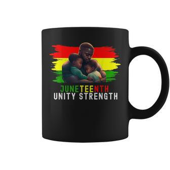 Twin Dad Fathers Day Junenth Unity Strength Quote Coffee Mug | Mazezy