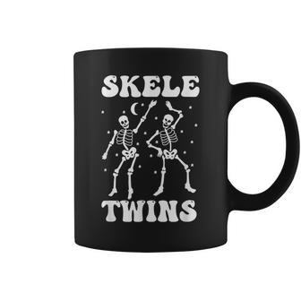 Twins Halloween Matching Skeletwins Dancing Skeletons Coffee Mug - Thegiftio UK