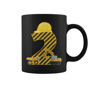 Two 2Yr 2Nd Birthday Construction Outfit Boy 2 Years Old Coffee Mug - Thegiftio UK