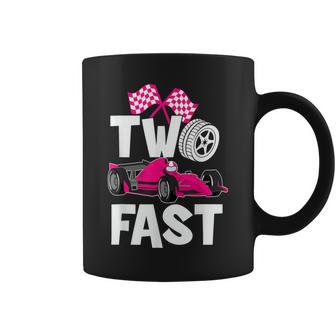 Two Fast Vintage Car Birthday Theme 2Nd Birthday Outfit Girl Coffee Mug - Seseable