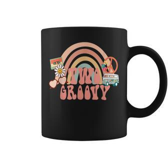 Two Groovy Birthday Hippie Party Outfit 2Nd Girls Birthday Coffee Mug | Mazezy UK