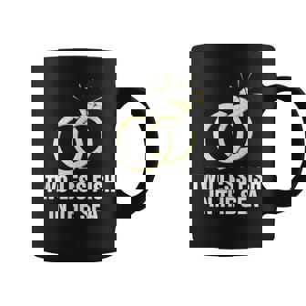 Two Less Fish In The Sea Wedding Pun Bride And Groom Joke Coffee Mug | Mazezy