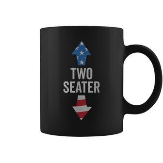Two Seater Usa 4Th July 2023 White Trash Party Attire Coffee Mug - Monsterry CA