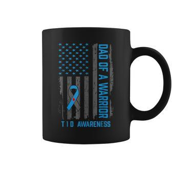 Type 1 Diabetes Awareness T1d Dad Of Warrior Type 1 Diabetic Coffee Mug | Mazezy