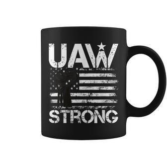 Uaw Strike 2023 United Auto Workers Union Uaw Strong Red Coffee Mug | Mazezy