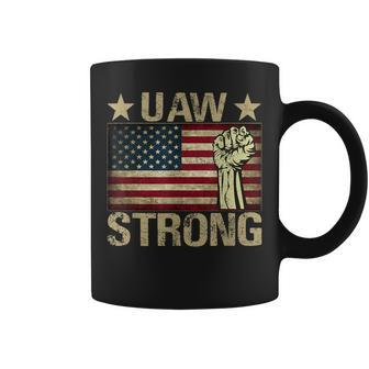 Uaw Strike 2023 United Auto Workers Union Uaw Strong Red Coffee Mug - Monsterry UK