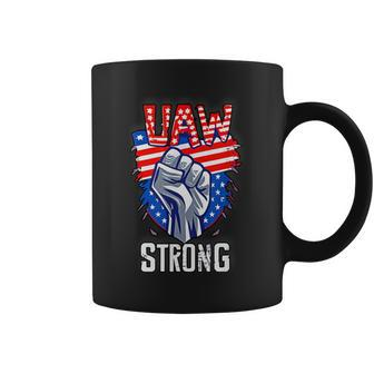 Uaw Strong United Auto Workers Strike Union Support Red Coffee Mug - Seseable