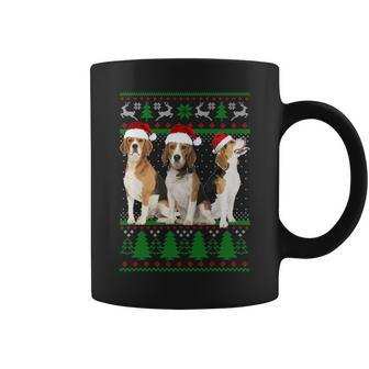 Ugly Christmas Sweater Beagle Dog Coffee Mug - Monsterry DE